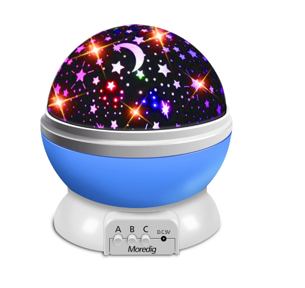 Picture of 360° Rotation Baby Star Projector Night Light | 8 Lighting Modes | Perfect Gift for Kids (Blue)