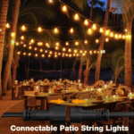 Picture of 15m Outdoor Festoon Lights - 40W LED Patio String Lights with 3000K Warm White Waterproof ST64 Bulbs