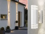 Picture of Wall Lamp Outdoor, White Round Shape LED Up & Down Wall Lights Waterproof Outdoor Garden Porch Sconce Door Wall Lamp UK | 2 Layers