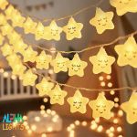 Picture of Cheerful Smiley Star String Lights 3M 20 LED Warm White Fairy Lamps, String Light Indoor Decor for Birthdays, Christmas