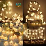 Picture of Cheerful Smiley Star String Lights 3M 20 LED Warm White Fairy Lamps, String Light Indoor Decor for Birthdays, Christmas