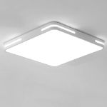 Picture of Stylish 36W Flush Mount LED Ceiling Light – 6000K Cool White Ultra-Bright Fixture Ideal for Living Room, Dining Room, Office, and Indoor Spaces