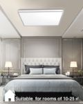 Picture of LED Flush Mount Ceiling Light , 18W Light Fixture, Square Modern Ceiling Lamp for Bedroom, Kitchen, Living Room