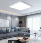 Picture of LED Flush Mount Ceiling Light , 18W Light Fixture, Square Modern Ceiling Lamp for Bedroom, Kitchen, Living Room