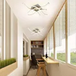 Picture of Dimmable Modern LED Ceiling Light with 4 Wave Arms for Kitchen, Living Room, and Bedroom