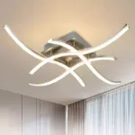 Picture of Dimmable Modern LED Ceiling Light with 4 Wave Arms for Kitchen, Living Room, and Bedroom