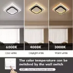 Picture of Modern Chic LED Tricolor Ceiling Light , Stylish & Energy-Saving Lamp for Bedroom & Living Room