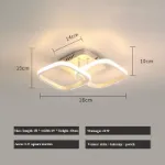 Picture of Modern Chic LED Tricolor Ceiling Light , Stylish & Energy-Saving Lamp for Bedroom & Living Room