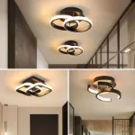 Picture of Modern Chic LED Tricolor Ceiling Light , Stylish & Energy-Saving Lamp for Bedroom & Living Room