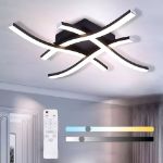 Picture of  Dimmable Ceiling Light with 4 Wave Lighting Design, Modern LED Lamp for Kitchen, Living Room, and Bedroom Décor