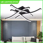 Picture of  Dimmable Ceiling Light with 4 Wave Lighting Design, Modern LED Lamp for Kitchen, Living Room, and Bedroom Décor