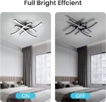 Picture of  Dimmable Ceiling Light with 4 Wave Lighting Design, Modern LED Lamp for Kitchen, Living Room, and Bedroom Décor