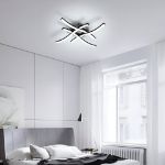 Picture of  Dimmable Ceiling Light with 4 Wave Lighting Design, Modern LED Lamp for Kitchen, Living Room, and Bedroom Décor