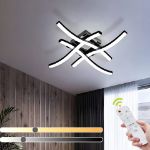 Picture of  Dimmable Ceiling Light with 4 Wave Lighting Design, Modern LED Lamp for Kitchen, Living Room, and Bedroom Décor