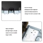 Picture of Durable Waterproof Outdoor Double Pole Switched Socket Box - Reliable Electrical Plug for Exterior Use