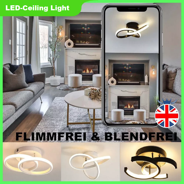 Picture of Modern LED Ceiling Pendant Light – Stylish Chandelier with Energy-Efficient Technology, Ideal for Living Room, Bedroom, and Indoor Use