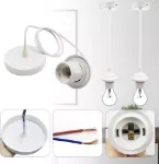 Picture of Pendant Light Fitting Set - E27 Holder, Ceiling Rose, Hanging Suspension Lighting Kit