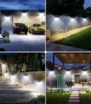 Picture of 238 LED Solar Motion Sensor Light - Outdoor Security, IP65 Waterproof, 270° Wide Angle Lighting for Garden, Patio, and Garage