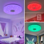 Picture of 48W Smart RGB LED Ceiling Light with Bluetooth Speaker, Remote & APP, Illuminate with Music