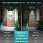 Picture of 188 LED Solar Motion Sensor Security Light, Waterproof Outdoor Wall Light for Garden/Yard/Garage