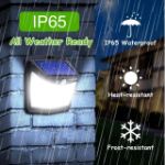 Picture of 128 LED Solar Motion Sensor Lights, IP65 Waterproof, 270° Wide Angle for Outdoor Security