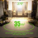 Picture of Outdoor Solar Security Lights with Motion Sensor – 3 Lighting Modes, IP65 Waterproof LED Wall Lights 