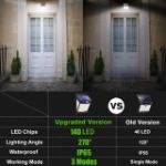 Picture of Outdoor Solar Security Lights with Motion Sensor – 3 Lighting Modes, IP65 Waterproof LED Wall Lights 