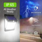 Picture of Outdoor Solar Security Lights with Motion Sensor – 3 Lighting Modes, IP65 Waterproof LED Wall Lights 