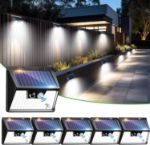 Picture of Solar Powered Wall Lights with Motion Sensor – IP65 Waterproof, 3 Lighting Modes for Path & Steps