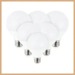 Picture of Energy-Saving 7W E27 LED Globe Bulb – G80 Design, Warm White Light for Cozy Ambiance