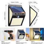 Picture of 140 LED Solar Security Lights with Motion Sensor – 270° Wide-Angle Waterproof Outdoor Lights for Garden, Garage, and Pathway