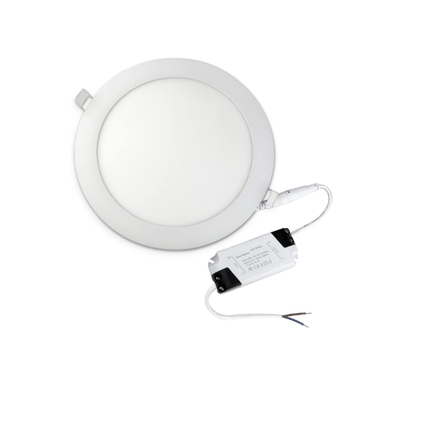 Picture of 24W LED Recessed Downlights,  Flat Ultra Slim Lamp Cool White 7000K, Super Bright Ceiling Light