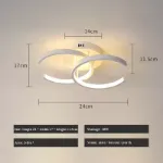 Picture of Elegant Glow, Modern Chic LED Ceiling Light for Living Room & Bedroom