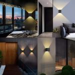 Picture of Modern 12W Waterproof LED Wall Sconce – Elegant Up/Down Lighting for Home and Commercial Applications