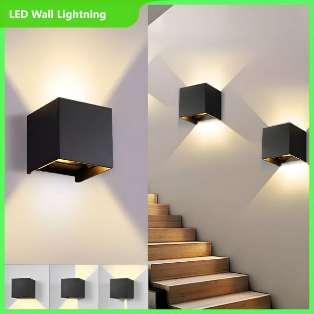 Picture of Modern 12W Waterproof LED Wall Sconce – Elegant Up/Down Lighting for Home and Commercial Applications