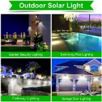 Picture of 4-Pack 100-LED Solar Motion Sensor Wall Lights, Outdoor Garden & Fence Lamps