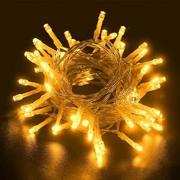 Picture of Fairy Lights Battery Operated, 3M 30LED Micro LED String Lights Waterproof with Timer Function for Christmas, Party, Window, Bedroom, Garden, Outdoor and Indoor Decorations - Warm White [Energy Class G]