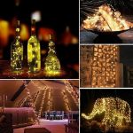 Picture of [2 Pack] Solar Powered String Lights, 16.4Ft 50 LED Warm White Waterproof Fairy Lights for Indoor & Outdoor Décor, Christmas, Halloween, Garden, Patio