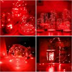 Picture of Valentine's Day Fairy String Lights, 2M 20LED Red Mini LED Fairy Lights with Battery-Powered Copper Wire for Party, Bedroom, House, Wedding Anniversary Party, 1 Pack [Energy Class G]