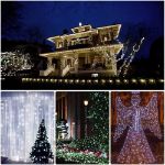 Picture of Solar String Lights, 50 LED 5M Silver Wire Solar Fairy Lights, Waterproof Garden Solar Lights for Patio, Fence, Camping, Outdoor Wedding, Party, Festival, Christmas Decor (Cool White) [Energy Class G]