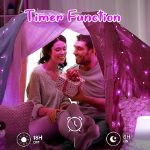 Picture of  3M 30LED Pink LED Fairy Lights with Timer, Battery Powered, Waterproof String Lights for Valentine's Day, Garden, Party, and Window Decorations