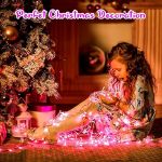 Picture of  3M 30LED Pink LED Fairy Lights with Timer, Battery Powered, Waterproof String Lights for Valentine's Day, Garden, Party, and Window Decorations