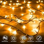 Picture of 6M 60 LED Solar Fairy Lights by, Weatherproof Outdoor String Lights with 8 Modes for Christmas, Garden, Terrace, Wedding & More (Warm White Glow)