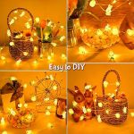 Picture of 2M 20 LED Easter String Lights, Bunny, Egg, Carrot & Chicken Decorative Fairy Lights, Battery Operated for DIY Easter Party Indoor & Outdoor Décor