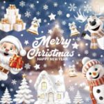 Picture of Christmas Window Stickers, 146pcs Reusable Static Cling Decals for Holiday Decorations