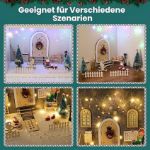 Picture of Magical Wooden Fairy Door Set,  56-Piece Gnome House Kit with Mini Lights & Accessories for Christmas, Garden, and Home Décor