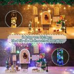 Picture of Magical Wooden Fairy Door Set,  56-Piece Gnome House Kit with Mini Lights & Accessories for Christmas, Garden, and Home Décor