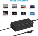 Picture of 65W Surface Pro and Surface Laptop Charger, High-Performance Power Adapter, Compatible with Microsoft Surface Pro 10/9/8/7/6/5/4/3/X, Surface Book, and Surface Go , Durable, Reliable, Efficient