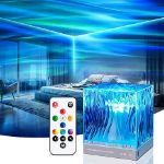 Picture of One Fire Northern Lights Galaxy Projector, 18 Color Sensory Lamp with 10 Brightness Levels, Remote Control, Timer & Multicolor Crystal Design, Night Light for Bedrooms & Living Spaces