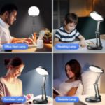 Picture of Portable 3600mAh Rechargeable LED Desk Lamp, Dimmable Cordless Table Lamp with 10 Brightness Levels, USB Rechargeable Battery Light for Reading & Indoor Use